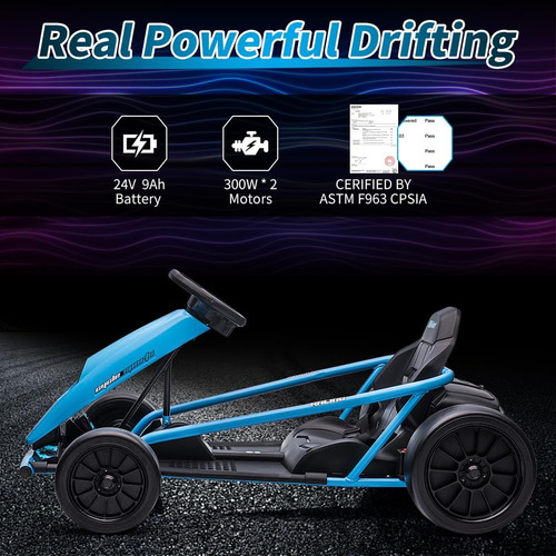 Go Kart De 24 V Para Niños De 8 A 12 Años, Motores Extra Pot