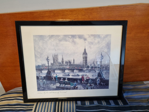 Cuadro Lámina Imagen Londres - Big Ben Y Parlamento