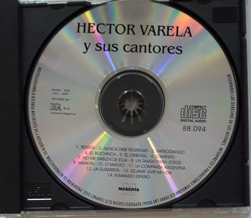 Hector Varela Cd Y Sus Cantores (sin Carátulas)