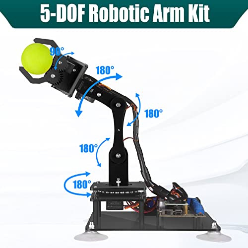Kit De Brazo Robótico De 5 Ejes Adeept Compatible Con