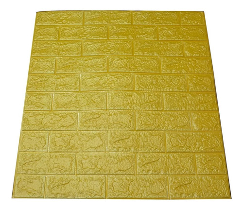 Panel 3d Ladrillo Soft 30 Pzas ( 16 M2) Calidad Decoform Color Amarillo