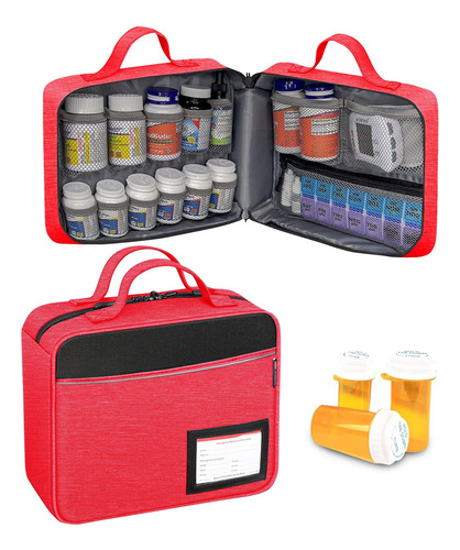 Pill Bottle Organizer Bolsa De Medicina 398ta