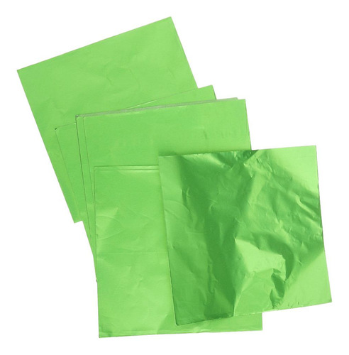 2 X 100pcs Cuadrada De Papel De Aluminio Bricolaje Dulces
