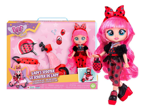 Scooter Lady Bff Cry Babies - Muñeca 19.81 Cm Multicolor