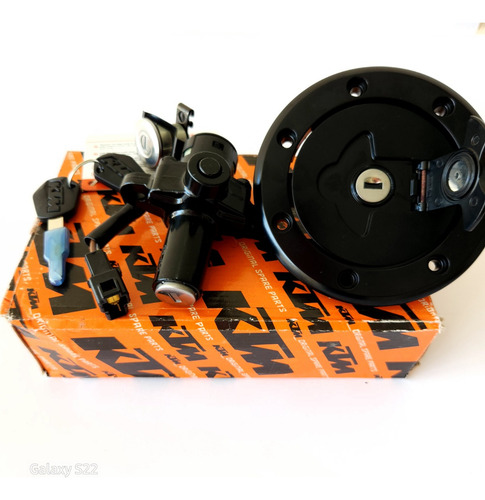 Kit Switch Encendido+tapa Tanque+seguro Duke 200ng/250ng/390