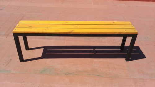 Imagen 8 de 10 de Banco De Hierro Y Madera Para Exterior E Interior