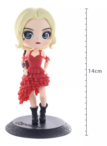 Boneca Arlequina 14cm - Harley Quinn Dc - Colecionável