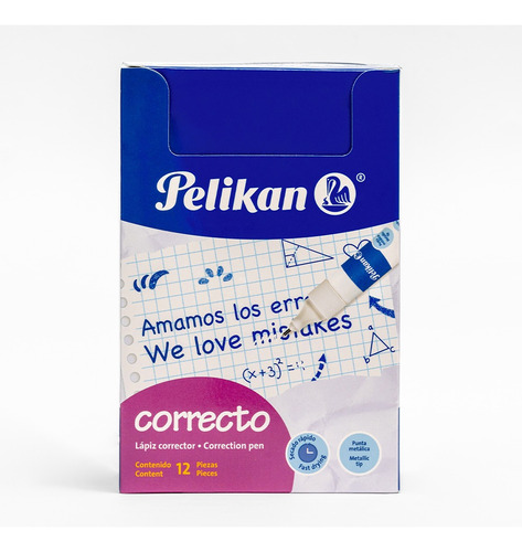 Imagen 1 de 4 de Lápiz Corrector Pelikan 7 Ml - Exhibidor 12 U.