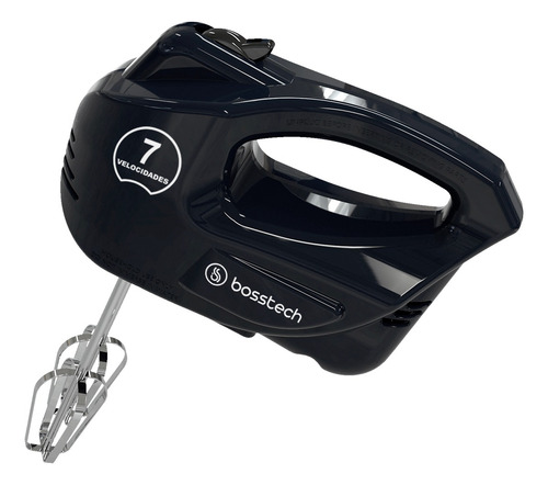Batidora De Mano Bosstech M1 200 Watts 7 Vel Color Negro