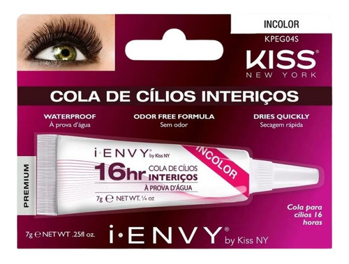 Cola Para Cílios I-envy 16 Horas Incolor Kiss New York