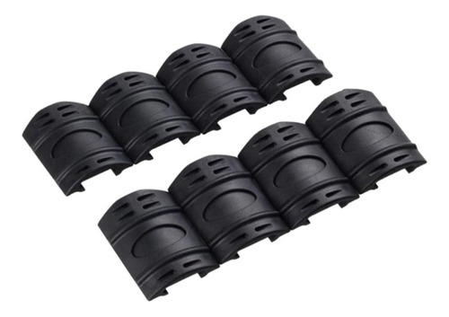 Protetor Trilho 20 A 22mm Airsoft T4 M4 Emborrachado 12 Pçs