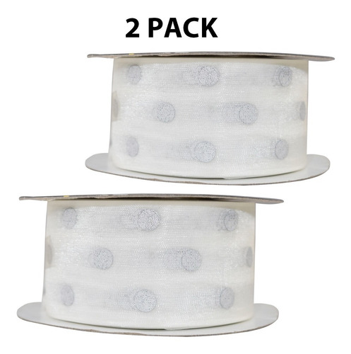 Imagen 1 de 3 de Listón De Organza Estampada De 39mm, Odm 1 1/2