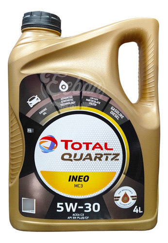 Aceite Total Quartz Ineo Mc3 5w30 (dpf) 4 Litros // Ecban