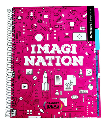 Pack 5 Cuadernos Big Ideas Rhein Carta 150 Hojas Tapa Dura