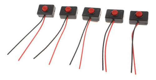 2 Interruptor De Botón Para Automotriz, Hecho De Plástico