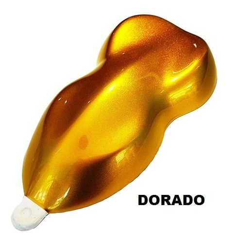 Imagen 5 de 8 de Kit Pintura Candy Bicapa Oro 1 Lt + Base Aluminio Bic. 1 Lt