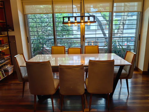 Mesa Comedor Diseño Moderno Marmol Silestone By Cosentino Blanco Negro (Usado)