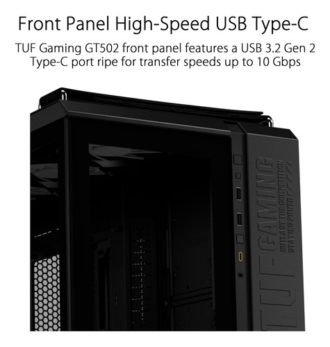 Asus Tuf Gaming Gt502 Atx Mid-mid-tower Case Con Botón Rgb D