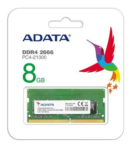 Memoria Adata Premier Series 8gb So-dimm 2666 G19