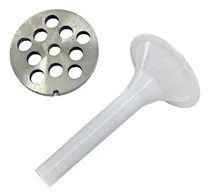 Comprar Disco Picadora Carne N10 + Embudo Plástico Chorizo Embutidos