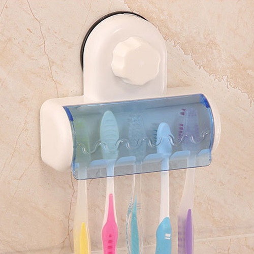 Soporte Para Cepillos De Dientes Montado En La Pared Con Tap