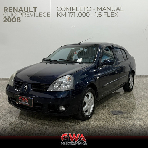 Renault Clio Sed. Privilège Hi-Flex 1.6 16V 4p