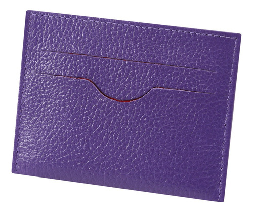 Porta Cartão Feminino De Couro Legítimo Cnh Mariart Zircônio Cor Blueberry