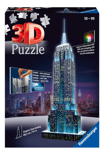 Rompecabezas 3d Ravensburger, Edificio Empire State Piezas 2