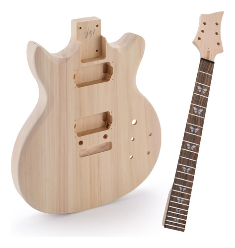 Kit De Guitarra Eléctrica Zeff Diy Con Cuerpo De Tilo, 6