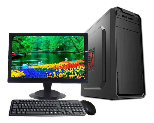 Imagem 1 de 3 de Computador Pc Completo I5 8gb Hd120gb+web Cam+monitor 17+wif