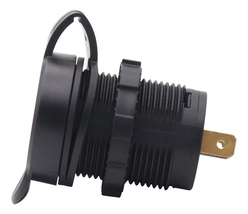 Carregador De Carro 12v 24v Tomada Type C Usb Com Luz 18w