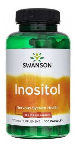 Inositol Swanson 650mg 100 Caps Made In Usa Envio Gratis!