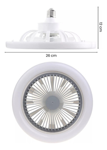 Aromatherapy Fan Light - Ventilador Con Lámpara De Luz Led 25 Cm 50 Hz/60 Hz Blanco Blancas Plástico