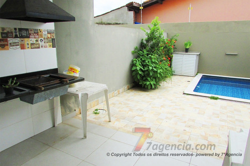 Imagem 14 de 26 de Casa Em Itanhaém 2 Suites Piscina Churrasqueira Área Gourmet Ch14