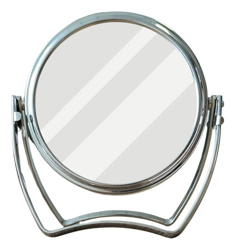 2 Espelhos De Mesa Com Moldura Redondo Dupla Face Zoom 3x