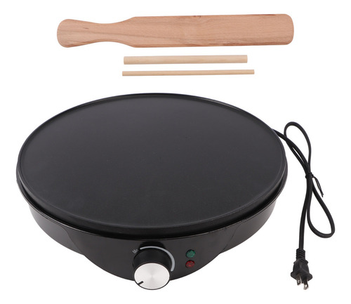 Crepera Eléctrica Antiadherente Durable Negro Avanzado