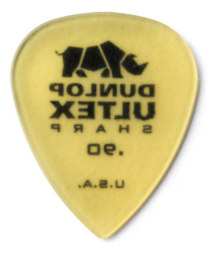 6 Plumillas Dunlop Ultex Sharp .90 433p.90 Color Amarillo/Transparente