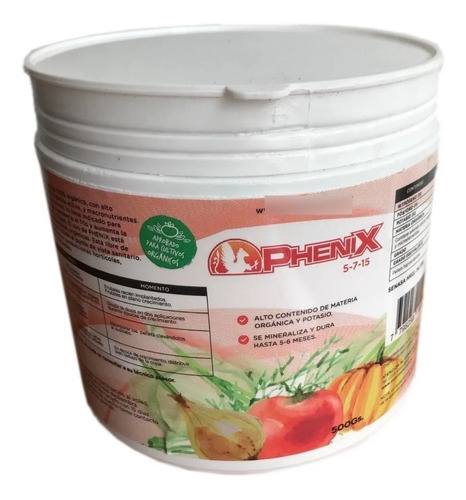 Phenix Fertilizante Orgánico Natural 500 Gr Potasio Guano