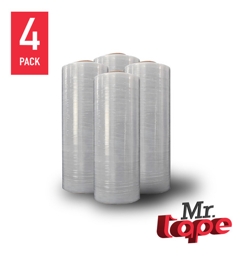 4 Rollos Emplaye Playo Pelicula Estirable 10x60x1000 Mr Tape