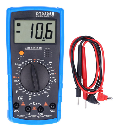 Medidor De Voltaje Y Corriente Dt9205b, Mini Multímetro Digi