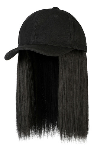 Peluca Wigs Para Mujer, Gorra De Béisbol Alta