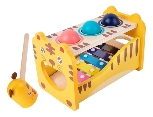 Juguete Musical De Madera Duradero Para Golpear, Regalo De