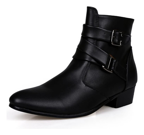 Botas Altas Negras De Talla Grande Para Hombre