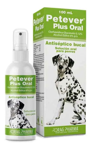 Antiseptico Bucal Petever Plus Oral 100 Ml Perro 