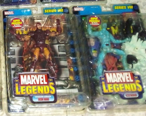 Lote Marvel Legends Toybiz 4 Figuras Serie 8 Ironman Iceman