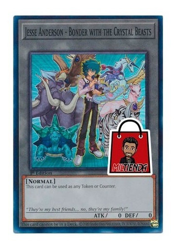 Token Jesse Anderson Crystal Beasts - Super Miltienda Yugioh