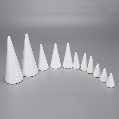 15x Conos De Espuma Para Manualidades Conos De Poliestireno