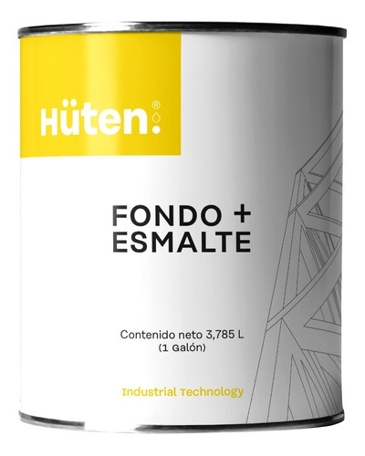 Fondo Esmalte Anticorrosivo Amarillo Ral1021 Brillante Huten