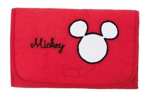 Cambiador Portatil Mickey O Minnie Mouse Portatoallitas Color Rojo