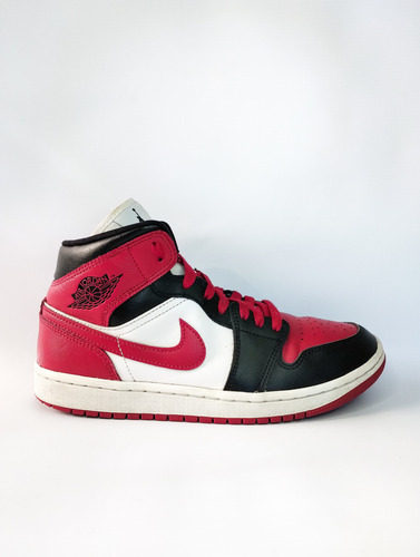 Zapatillas Nike Air Jordan 1 Mid Alternate Bred Toe Usadas (Usado)